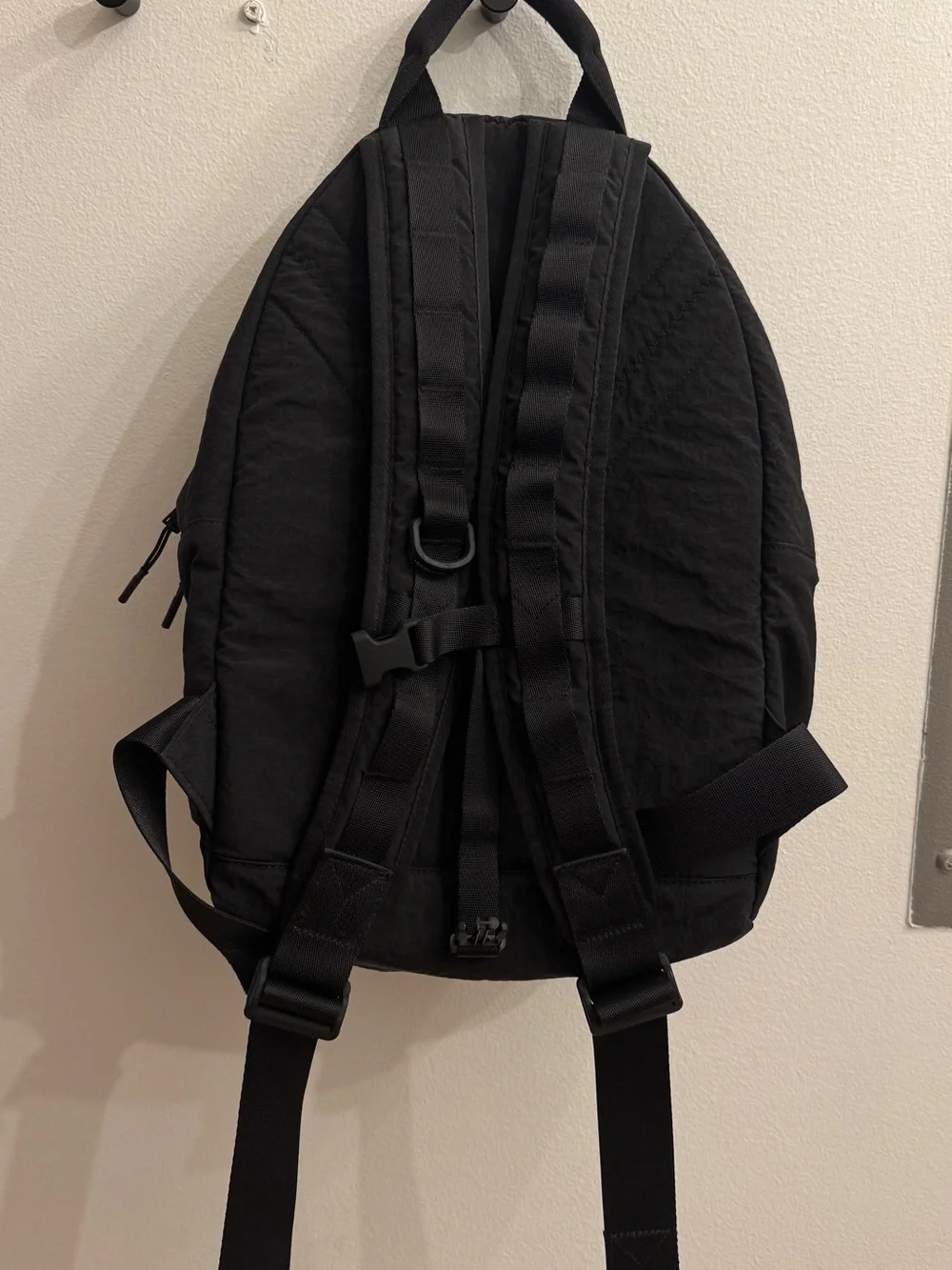 Y-3 Black Canvas Backpack with Contrast Logo Patch